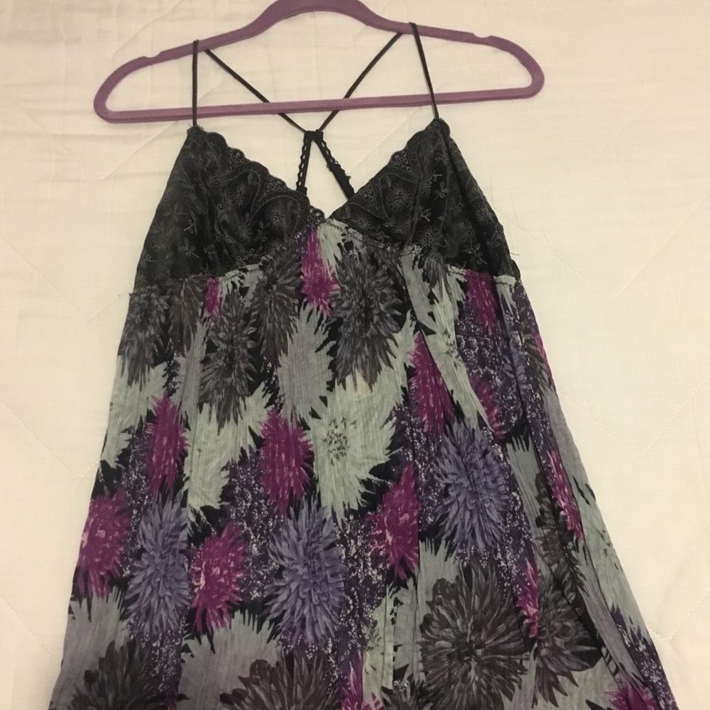 FREE PEOPLE Flowy Top Adjustable Straps Size Large